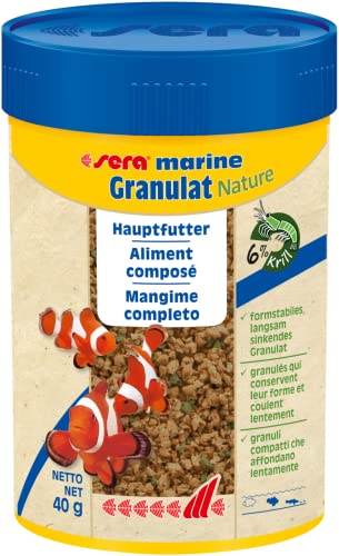 sera marine Granulat Nature 100 ml - Hauptfutter aus Granulat für Meerwasserfische, Meerwasser Futter mit sehr hoher Verwertbarkeit und somit weniger Algen sera marine Granulat Nature 100 ml - Hauptfutter aus Granulat für Meerwasserfische, Meerwasser Futter mit sehr hoher Verwertbarkeit und somit weniger Algen von sera