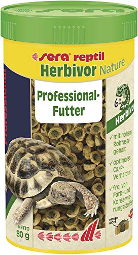 sera reptil Professional Herbivor Nature | 250 ml für Landschildkröten & Leguane | Ohne Farb- und Konservierungsstoffe | Reich an Vitaminen, Mineralien & Algen von sera