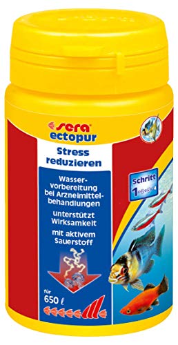 sera ectopur 100 ml (130 g) - Erleichterung bei Krankheit und Stress, mit reinigendem Sauerstoff, erleichtert die Atmung der Fische, mindert Stress, unterstützt die Arzneimittelwirkung von sera