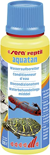 sera reptil aquatan 100 ml - Artgerechtes Wasser für Schildkröte, Frosch und Co., Wasserschildkröten - Wasseraufbereiter Schildkröten, Molche, Axolotl, Frösche, 120 Stück (1er Pack) von sera