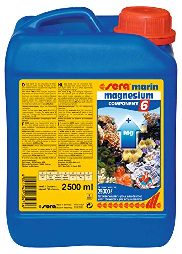sera marin COMPONENT 6 magnesium 2,5 Liter - Enthält wichtiges Magnesium, Wasseraufbereiter Meerwasser von sera