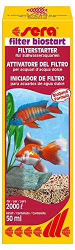 sera filter biostart 50 ml - Bakterien und Enzyme stehen hier in den Startlöchern - für Außenfilter - Filterstarter bzw. Filterstart fürs Aquarium, Wasseraufbereiter Aquarium von sera