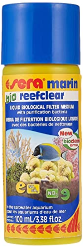 sera marin bio reefclear 100 ml Wasseraufbereiter Meerwasser baut Ammonium und Nitrit mithilfe von Reinigungsbakterien ab von sera