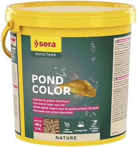 sera Pond Color Sticks 3,8 L (600g) | Farbfutter für größere Teichfische | Ohne Farb- & Konservierungsstoffe | Mit 4% Krill & Omega-Fettsäuren | Für gesunde Fische & klares Wasser sera Pond Color Sticks 3,8 L (600g) | Farbfutter für größere Teichfische | Ohne Farb- & Konservierungsstoffe | Mit 4% Krill & Omega-Fettsäuren | Für gesunde Fische & klares Wasser von sera