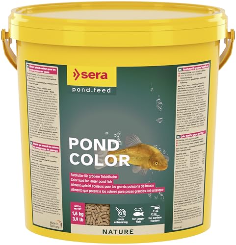 sera Pond Color Sticks 10 L (1,8kg) | Farbfutter für größere Teichfische | Ohne Farb- & Konservierungsstoffe | Mit 4% Krill & Omega-Fettsäuren | Für gesunde Fische & klares Wasser sera Pond Color Sticks 10 L (1,8kg) | Farbfutter für größere Teichfische | Ohne Farb- & Konservierungsstoffe | Mit 4% Krill & Omega-Fettsäuren | Für gesunde Fische & klares Wasser von sera