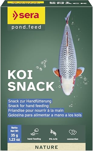 sera Koi Snack Nature 20 St (35 g) - Koifutter - der Snack zur Fütterung aus der Hand von sera