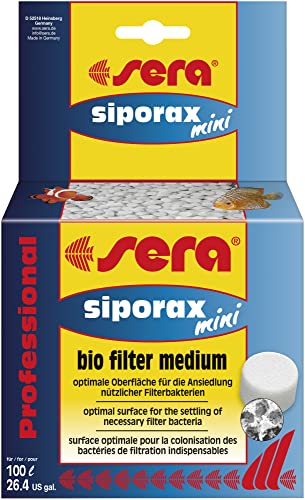 sera siporax mini Professional 500 ml (130 g) - Hochleistungsfiltermedium speziell für kleinere Aquarien von sera