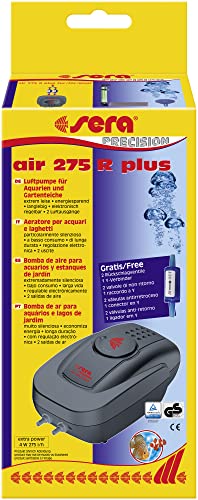 sera air 275 R Plus Luftpumpe | 275 Liter/Stunde mit 2 Anschlüssen | Leise & langlebig | Modulsystem mit Rückschlagventil | Ideal für Sauerstoffanreicherung & Dekorationselemente sera air 275 R Plus Luftpumpe | 275 Liter/Stunde mit 2 Anschlüssen | Leise & langlebig | Modulsystem mit Rückschlagventil | Ideal für Sauerstoffanreicherung & Dekorationselemente von sera