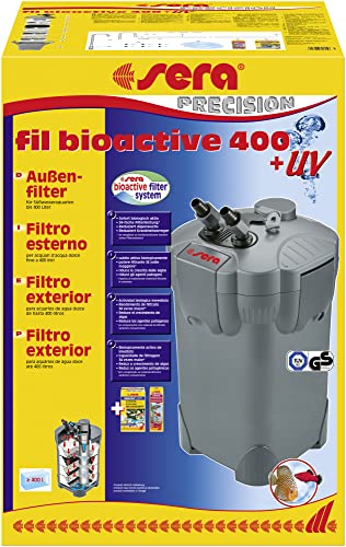 sera fil bioactive 400 + UV - Vielseitige und bedienerfreundliche Außenfilter für Süßwasseraquarien mit UV-C, 1 Stück (1er Pack) von sera
