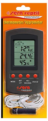 sera reptil thermometer/hygrometer - Kombi-Gerät zur Dauermessung von Temperatur und Luftfeuchte im Terrarium von sera