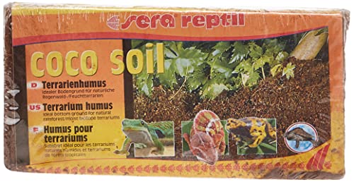 sera reptil coco soil - Terrarienhumus aus Kokos-Fasern für Feucht-Terrarien, 650 g (1er Pack) von sera