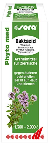 sera Phyto med Baktazid 100 ml - pflanzliches Arzneimittel gegen äußeren bakteriellen Befall auf Haut und Kiemen sera Phyto med Baktazid 100 ml - pflanzliches Arzneimittel gegen äußeren bakteriellen Befall auf Haut und Kiemen von sera