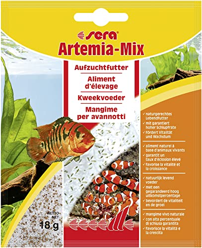 sera Artemia-Mix 18 g - Das lebende Aufzuchtfutter für natürliches Fressverhalten, Jungfischfutter von sera