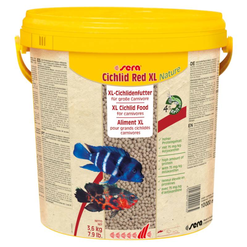 sera Cichlid Red XL Nature Granulatfutter - 10 Liter von Sera