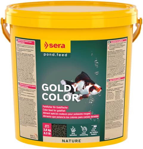sera Goldy Color 10 l | Farbfutter für Goldfische | Natürliche Farbausprägung für Goldfische & andere wählerische Kaltwasserfische | Hoher Spirulinaanteil (10%) | Ohne Farb- & Konservierungsstoffe sera Goldy Color 10 l | Farbfutter für Goldfische | Natürliche Farbausprägung für Goldfische & andere wählerische Kaltwasserfische | Hoher Spirulinaanteil (10%) | Ohne Farb- & Konservierungsstoffe von sera