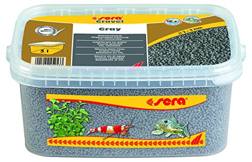 sera Gravel Gray 2-3 mm 3.000 ml - Grauer Farbkies (Ø 2 - 3 mm) für alle Süß- und Meerwasseraquarien von sera