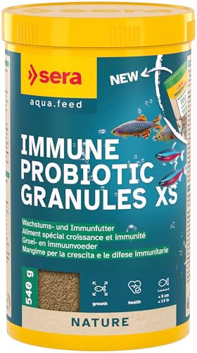 sera Immune Probiotic Granules XS 1.000 ml (540 g) | Probiotisches Wachstumsfutter für Fische bis 4 cm | Förderung von schnellem Wachstum & Farbausprägung | Ideal für Zucht & Fischgesundheit von sera