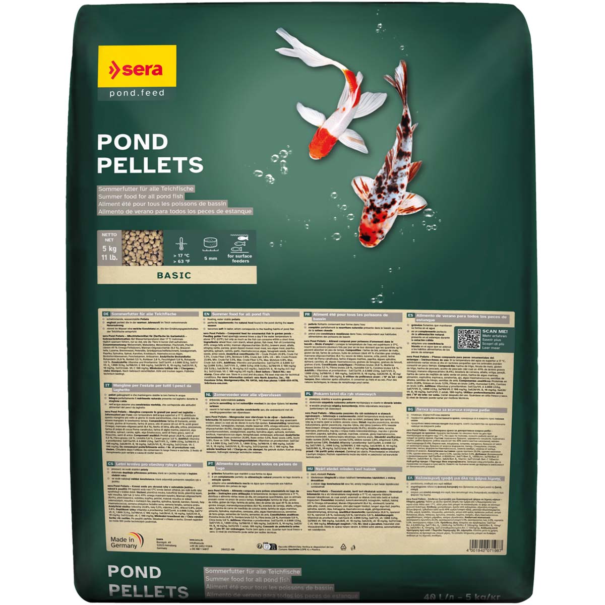 sera Pond Pellets 40 L von Sera