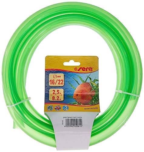 sera 16/22 Schlauch grün 2,5 m - Schauch fürs Aquarium - Flexible Schläuche in verschiedenen Durchmessern, Längen und Farben von sera