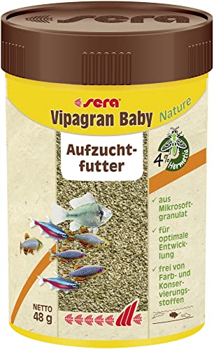 sera Vipagran Baby Nature 100 ml (48 g) - Mikrosoftgranulat für Jungtiere mit 4 % Insektenmehl, Jungfischfutter sera Vipagran Baby Nature 100 ml (48 g) - Mikrosoftgranulat für Jungtiere mit 4 % Insektenmehl, Jungfischfutter von sera