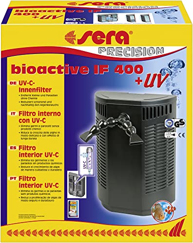 sera bioactive IF 400 + UV Innenfilter - Vielseitiger Innenfilter mit UV-C-System für Aquarien bis 400 l, 1 Stück (1er Pack) von sera