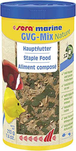 sera marine GVG-Mix Nature 1l das Meerwasser Hauptfutter aus Flocken & getrockneten Futtertieren für Meerwasserfische, Meerwasser Futter mit hoher Verwertbarkeit, somit weniger Algen sera marine GVG-Mix Nature 1l das Meerwasser Hauptfutter aus Flocken & getrockneten Futtertieren für Meerwasserfische, Meerwasser Futter mit hoher Verwertbarkeit, somit weniger Algen von sera