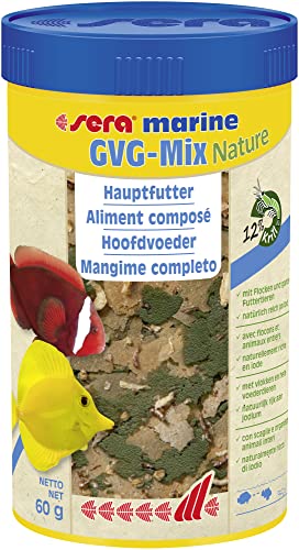 sera marine GVG-Mix Nature 250 ml das Meerwasser Hauptfutter aus Flocken & getrockneten Futtertieren für Meerwasserfische, Meerwasser Futter mit hoher Verwertbarkeit, somit weniger Algen sera marine GVG-Mix Nature 250 ml das Meerwasser Hauptfutter aus Flocken & getrockneten Futtertieren für Meerwasserfische, Meerwasser Futter mit hoher Verwertbarkeit, somit weniger Algen von sera