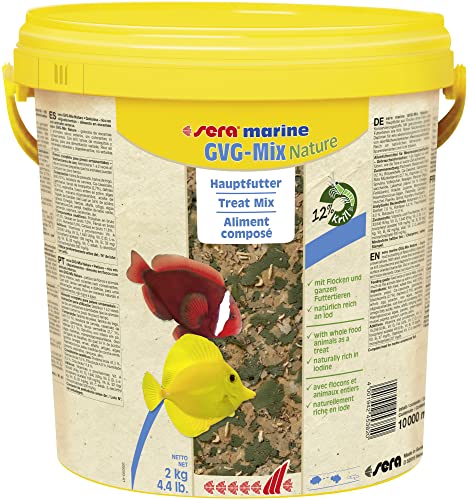 sera marine GVG-Mix Nature 10 L (2 kg) das Meerwasser Hauptfutter aus Flocken & getrockneten Futtertieren für Meerwasserfische, Meerwasser Futter mit hoher Verwertbarkeit, somit weniger Algen sera marine GVG-Mix Nature 10 L (2 kg) das Meerwasser Hauptfutter aus Flocken & getrockneten Futtertieren für Meerwasserfische, Meerwasser Futter mit hoher Verwertbarkeit, somit weniger Algen von sera