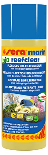 sera marin bio reefclear 250 ml Wasseraufbereiter Meerwasser baut Ammonium und Nitrit mithilfe von Reinigungsbakterien ab von sera