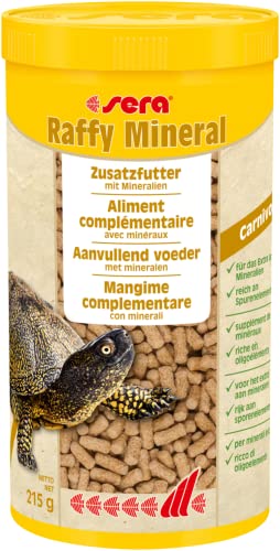 sera Raffy Mineral 1000 ml (215 g) - Schließt Versorgungslücken zuverlässig, Wasserschildkröten Futter von sera