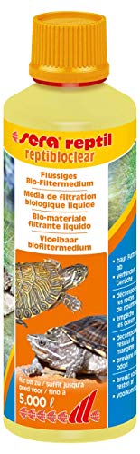 sera reptibioclear 250 ml - Flüssiges Bio-Filtermedium zur Entfernung von Futterresten, Wasserschildkröten von sera