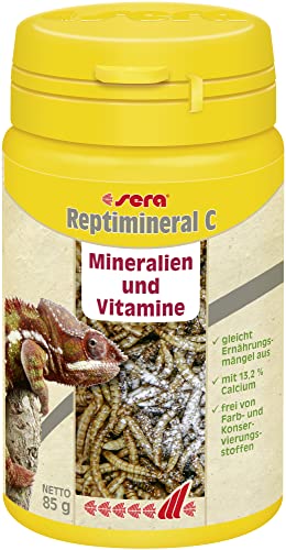 sera Reptimineral C 100 ml (85 g) - Das Plus an Mineralien und Vitaminen für Carnivore, Wasserschildkröten Futter von sera