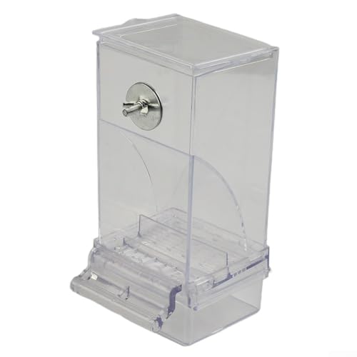 Spritzwassergeschützter Vogelfutterspender mit bequemem Zugang zum Füttern kleiner Vögel (transparent) von Serenophile