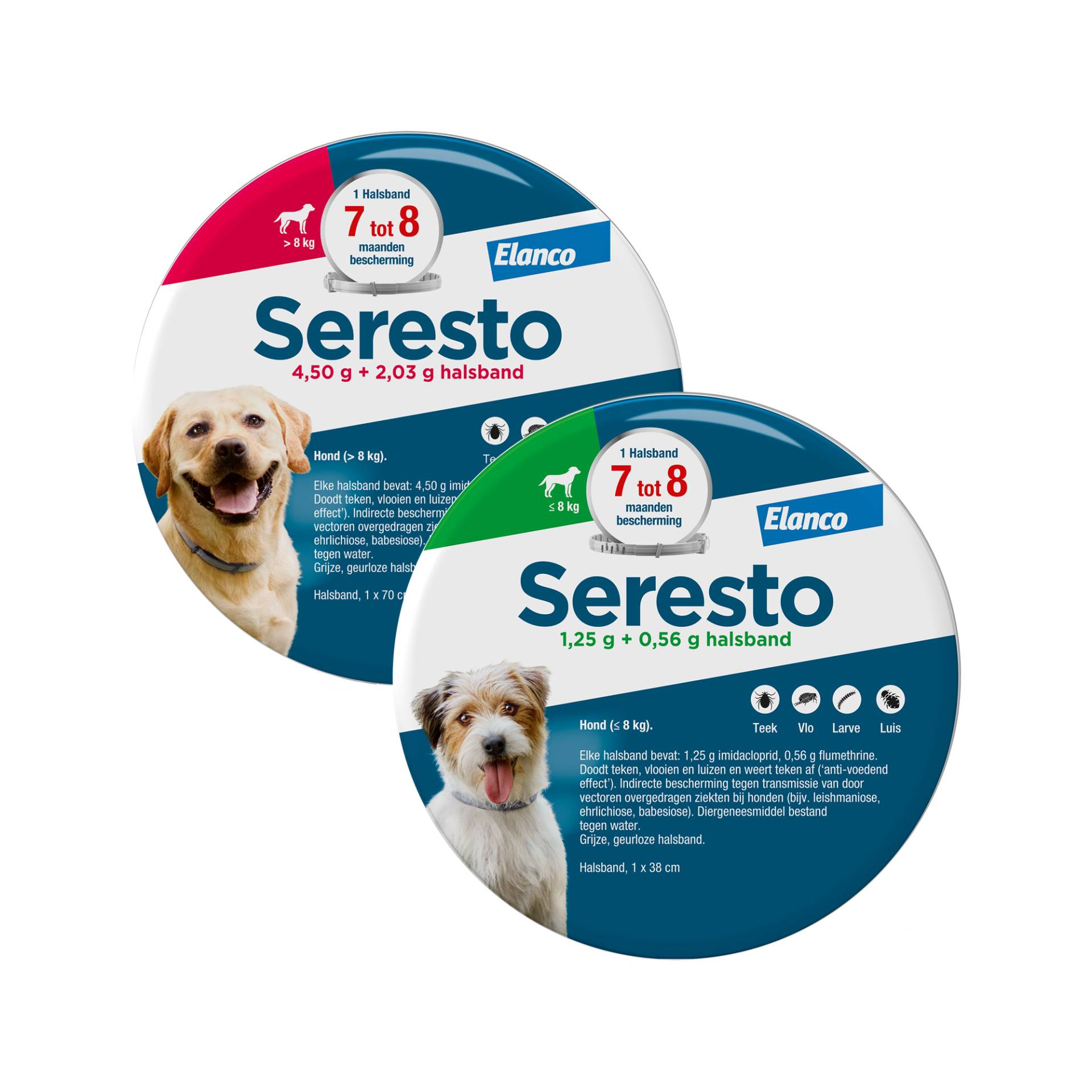 Seresto Halsband Hund über 8 kg - 70 cm - 2-Pack von Seresto