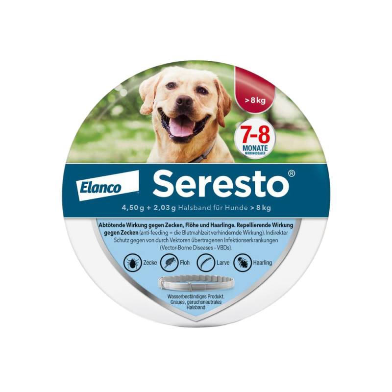 Seresto Halsband Hund über 8 kg - 70 cm - 2-Pack von Seresto