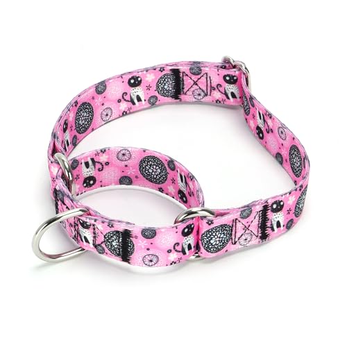 Serijoars Verstellbares Martingale-Hundehalsband, strapazierfähiges Nylon, für mittelgroße und große Hunde, Spazierengehen, Training, Jungen und Mädchen, Hunde (Nr. 1, L) von Serijoars