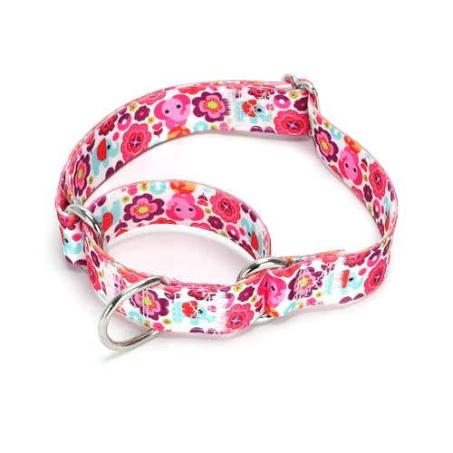 Serijoars Verstellbares Martingale-Hundehalsband, strapazierfähiges Nylon, für mittelgroße und große Hunde, Spazierengehen, Training, Jungen und Mädchen, Hunde (Nr. 21, L) von Serijoars