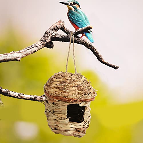 Vogelhaus, Kolibrihaus Für Draußen Zum Nisten, Kleines Dekoratives Hängendes Gewebtes Vogelhaus Für Kolibris Im Innenbereich von Serlium