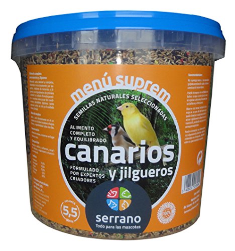 Serrano A-02155 Eimer 5,5 l Obere Kanarien, 4 kg von Serrano