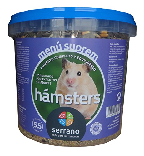 Serrano A-02420 Eimer 5,5 l Suprem Hamster - 3 kg von Serrano