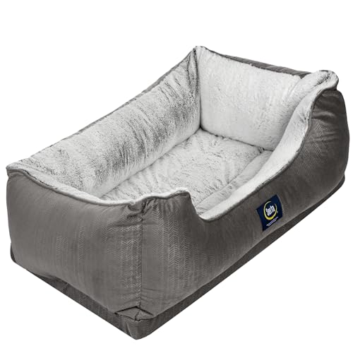 Serta Orthopädisches Cuddler Hundebett für Haustiere - Schiefergrau (X-Large) von Serta