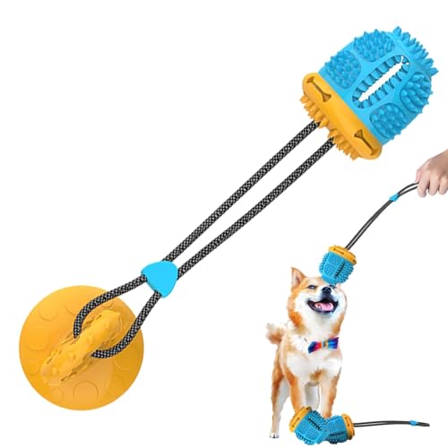 Setauoo Hund Slow Feeder Ball, Saugnapf Zahnen Slow Feeder Ball, Haustier Leckerli Spielzeug, Anti-Biss Leckerli Spender für Zahnreinigung, Spielen Setauoo Hund Slow Feeder Ball, Saugnapf Zahnen Slow Feeder Ball, Haustier Leckerli Spielzeug, Anti-Biss Leckerli Spender für Zahnreinigung, Spielen von Setauoo
