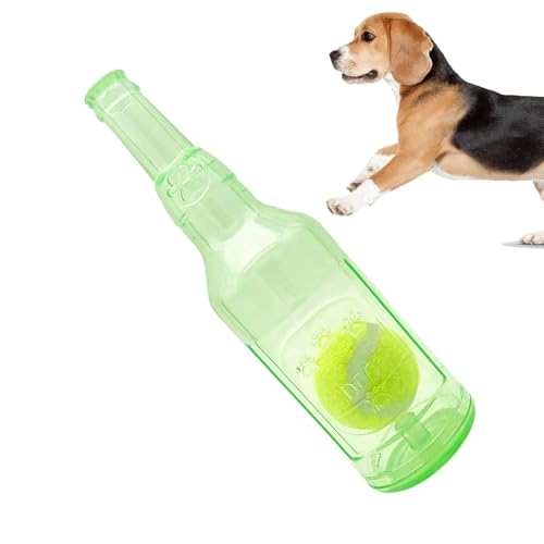 Setauoo Hund Wasserflasche Spielzeug - Lustiges Quietschen Cruncher Kauspielzeug Kreativ Interaktiv - Haustier Kauzubehör Bissfest mit Ball für Geburtstag Urlaub Setauoo Hund Wasserflasche Spielzeug - Lustiges Quietschen Cruncher Kauspielzeug Kreativ Interaktiv - Haustier Kauzubehör Bissfest mit Ball für Geburtstag Urlaub von Setauoo