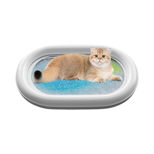 Setauoo Katzen Spielmatte Wasser, Sensorische Wasser Spielmatte für Katzen, Verdickte Sensorische Wasser Spielmatte, Katzenspielzeug Wassermatte für Katzen Hunde 60x50cm Setauoo Katzen Spielmatte Wasser, Sensorische Wasser Spielmatte für Katzen, Verdickte Sensorische Wasser Spielmatte, Katzenspielzeug Wassermatte für Katzen Hunde 60x50cm von Setauoo