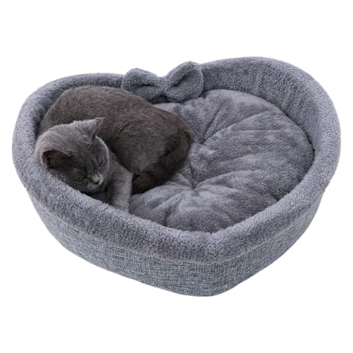 Setauoo Katzenbett in Herzform, Plüsch-Kätzchennest, Winter, gemütliches Katzenbett für Wohnzimmer, Balkon, Schlafzimmer, Wohnung, Schlafsaal, Erkerfenster, drinnen Setauoo Katzenbett in Herzform, Plüsch-Kätzchennest, Winter, gemütliches Katzenbett für Wohnzimmer, Balkon, Schlafzimmer, Wohnung, Schlafsaal, Erkerfenster, drinnen von Setauoo