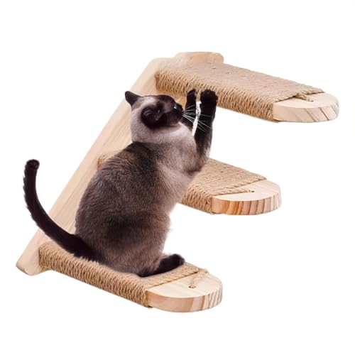 Setauoo Katzenkletterstufen für Wand, natürliches Kiefernholz, Katzenkletterstufen, platzsparende sichere Katzentreppe & Stufen für Katzenklettern, Spielen, Ausruhen Setauoo Katzenkletterstufen für Wand, natürliches Kiefernholz, Katzenkletterstufen, platzsparende sichere Katzentreppe & Stufen für Katzenklettern, Spielen, Ausruhen von Setauoo