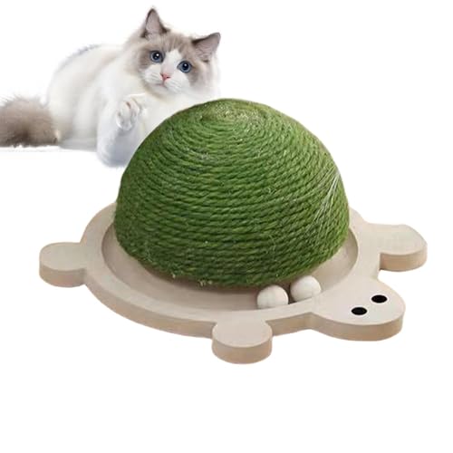 Setauoo Katzenkratzspielzeug – Schildkrötenform Haustier Halbball Kratzbaum | Sisal Halbball Kratzbaum Verschleißfest Kratzfest mit rollenden Holzkugeln für kleine Katze Setauoo Katzenkratzspielzeug – Schildkrötenform Haustier Halbball Kratzbaum | Sisal Halbball Kratzbaum Verschleißfest Kratzfest mit rollenden Holzkugeln für kleine Katze von Setauoo