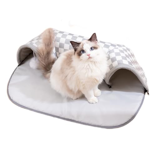 Setauoo Katzenspieltunnel, Katzenrohre und Tunnel - Katzennest abnehmbar | Zipper -Schließung gemütlicher Möbelkätzchen -Höhle Interaktive Haustier -Stoffe Vorräte mit Spielball für Innen im Freien Setauoo Katzenspieltunnel, Katzenrohre und Tunnel - Katzennest abnehmbar | Zipper -Schließung gemütlicher Möbelkätzchen -Höhle Interaktive Haustier -Stoffe Vorräte mit Spielball für Innen im Freien von Setauoo