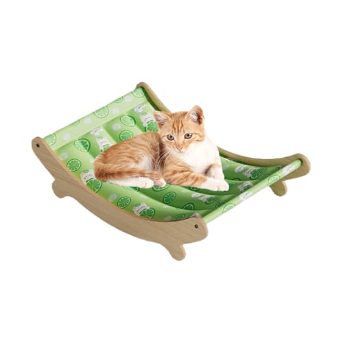 Setauoo Katzenstuhl-Bett mit kühlendem Eiskissen, Katzenliege, gebogen, Haustier-Hängematten, Kätzchen-Schlafnest, Bett für kleine und große Katzen, 49 x 31,5 x 13 cm Setauoo Katzenstuhl-Bett mit kühlendem Eiskissen, Katzenliege, gebogen, Haustier-Hängematten, Kätzchen-Schlafnest, Bett für kleine und große Katzen, 49 x 31,5 x 13 cm von Setauoo