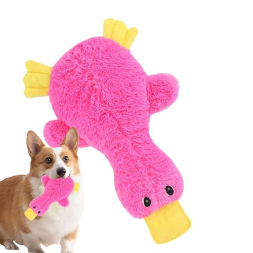 Setauoo Kauende Plüschente für Hunde, quietschendes Tier-Cartoon-Spielzeug für Welpen, Ausflugsunterschlupf, Zuhause, Zug, Beißbegleiter, interaktiver Spaß für kleine, mittelgroße und große Hunde Setauoo Kauende Plüschente für Hunde, quietschendes Tier-Cartoon-Spielzeug für Welpen, Ausflugsunterschlupf, Zuhause, Zug, Beißbegleiter, interaktiver Spaß für kleine, mittelgroße und große Hunde von Setauoo
